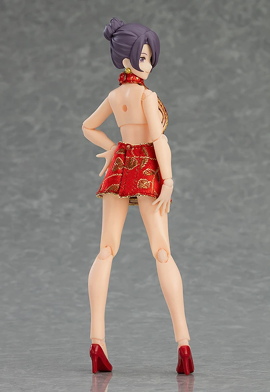 Max Factory Figma Female Body (Mika) With Mini Skirt Chinese Dress Outfit 7 Max Factory Figma Female Body (Mika) With Mini Skirt Chinese Dress Outfit - Image 5