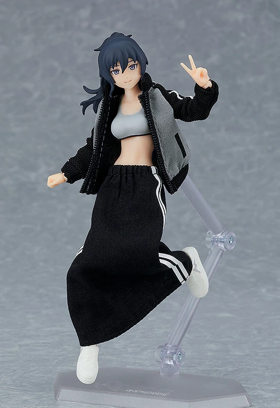 Max Factory Figma Female Body (Makoto) W/ Tracksuit + Tracksuit Skirt Outfit 5 Max Factory Figma Female Body (Makoto) W/ Tracksuit + Tracksuit Skirt Outfit - Image 3